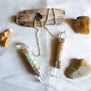 Crystal Quartz Point Pendulum