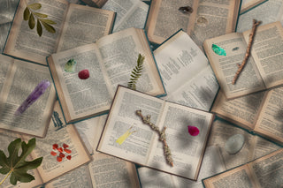 books laying in a pile