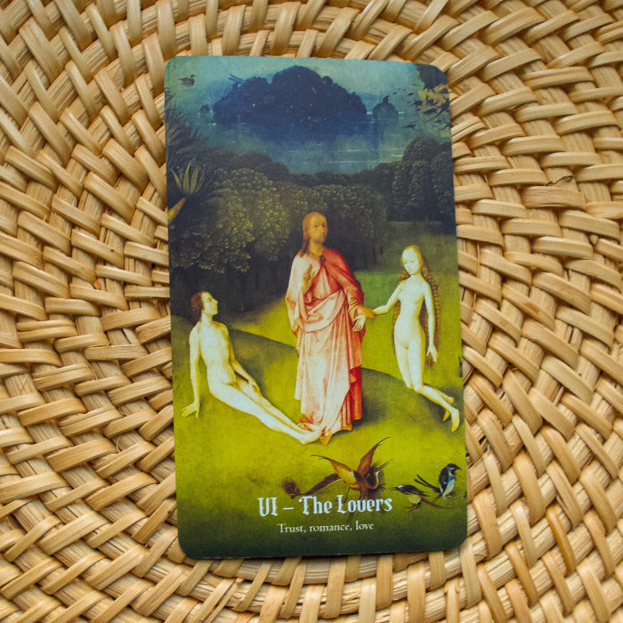 Hieronymus Bosh Tarot Deck The Garden of Earthly Delights The Lovers Card